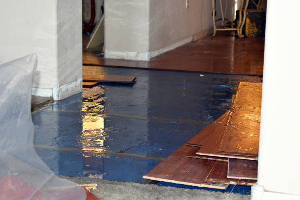 Professional Water Damage Restoration technician working in Portland, OH